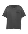 Amiri Men Cotton T-shirt With Embroidery In Gray