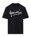 Amiri Scripted Crew Neck Short Sleeve T-shirt In Black