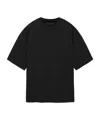 Amiri Tonal Logo Oversized Cotton T-shirt In Black