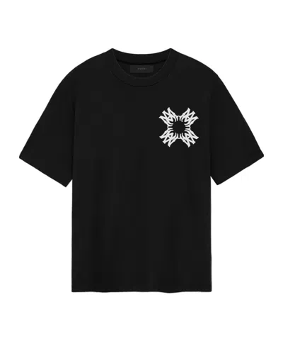 Amiri Mens Black Quad Branded Cotton-jersey T-shirt