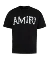 Amiri Man T-shirt Black Size L Cotton In Black