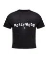 Amiri Hollywood Printed Cropped T In Black