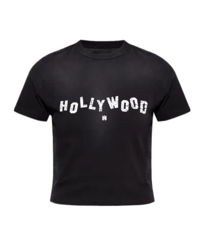 AMIRI HOLLYWOOD CROPPED T-SHIRT