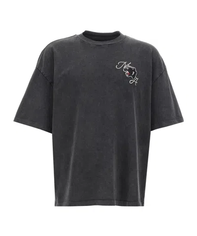 Amiri Short-sleeved T-shirt In Black