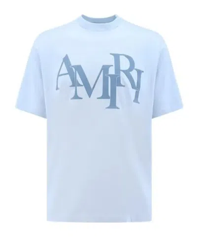 Amiri Short-sleeved T-shirt In Blue
