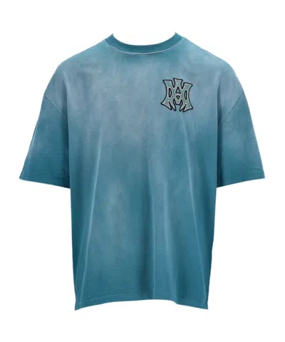 Amiri Short-sleeved T-shirt In Blue