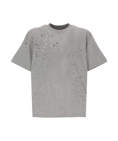 Amiri Short-sleeved T-shirt In Gray