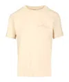 Amiri Bleach Bandana Patch Tee T-shirt Beige In Neutral