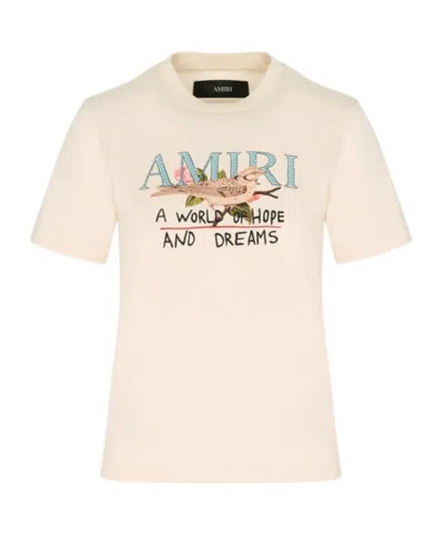 Amiri Womens Hope And Dreams T Shirt In White