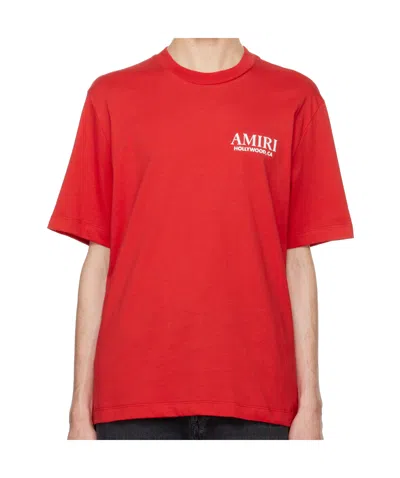 Amiri Short-sleeved T-shirt In Red
