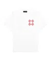 Amiri Mens White Red Quad Xo Branded Cotton-jersey T-shirt In White