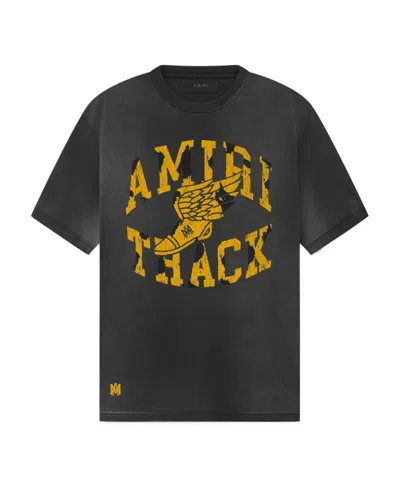 Amiri Short-sleeved T-shirt With Round Neck In Black