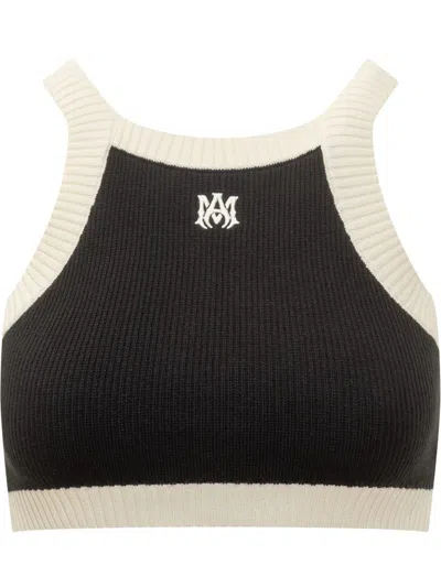 Amiri Short Tank Top In Black