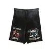 Amiri Embroidered-design Shorts In Blue