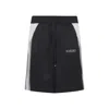 Amiri Quad Panel Side Stripe Tailored Shorts In Black