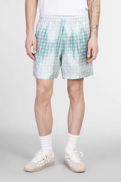 Amiri Shorts In Green Viscose