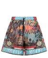 Amiri Jazz Hideaway Bermuda And Short Multicolor In Multicolor