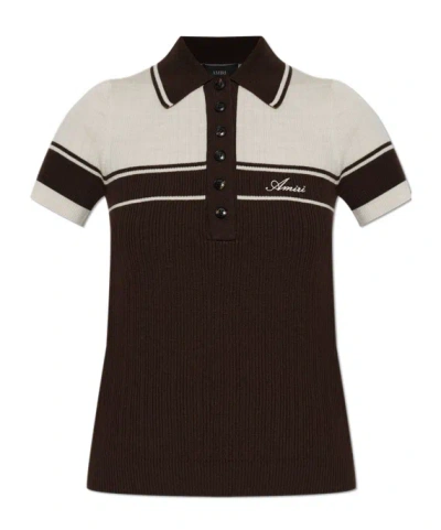 Amiri Short-sleeved Polo Shirt In Multi