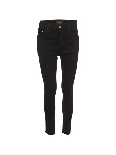 Pre-owned Amiri Side-stripe Skinny-fit Jeans In Black
