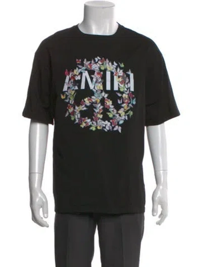Pre-owned Amiri Signature Logo Graphic Print T-shirt In Black