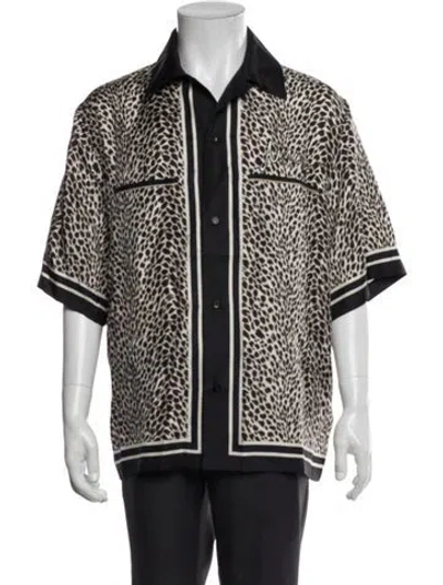Pre-owned Amiri Silk Animal Print Shirt In Multi