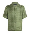 Amiri Silk Bandana Print Shirt In Multi