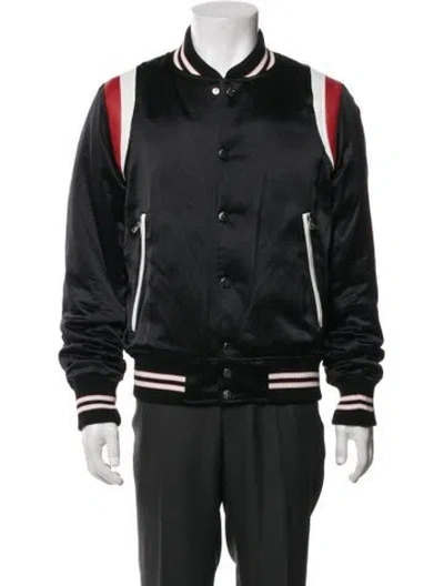 Pre-owned Amiri Silk Bomber Jacket In Black