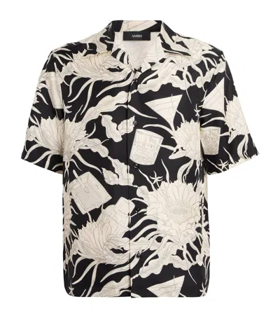 AMIRI SILK BOWLING SHIRT
