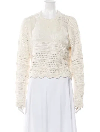 Pre-owned Amiri Silk Graphic Print Sweater W/ Tags In Neutrals