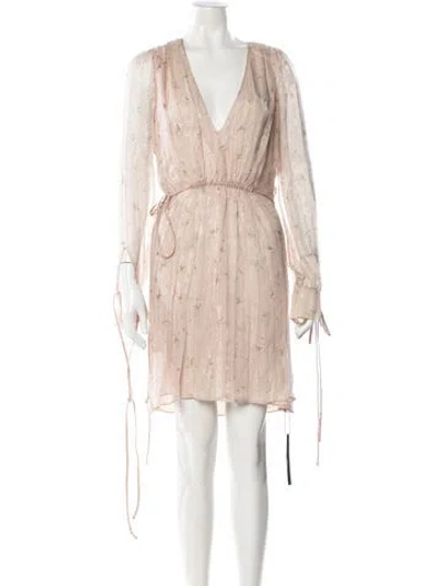 Pre-owned Amiri Silk Mini Dress