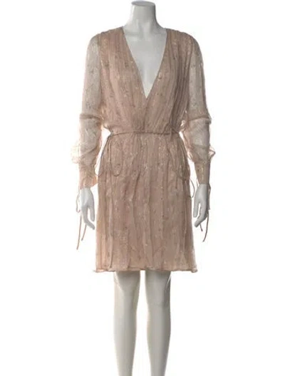 Pre-owned Amiri Silk Mini Dress W/ Tags