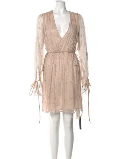 Pre-owned Amiri Silk Mini Dress W/ Tags