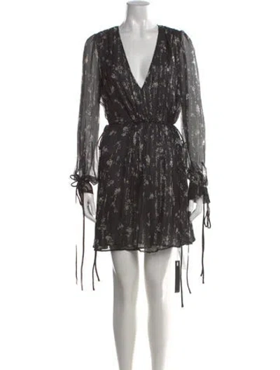 Pre-owned Amiri Silk Mini Dress W/ Tags In Black