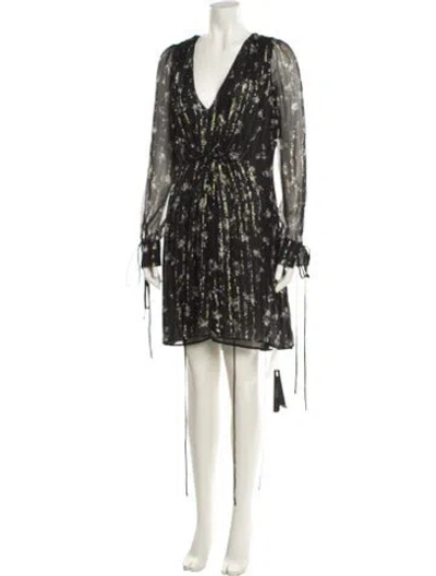 Pre-owned Amiri Silk Mini Dress W/ Tags In Multi