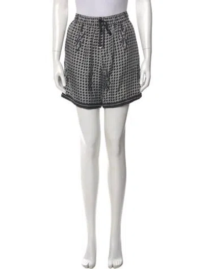 Pre-owned Amiri Silk Mini Shorts In Burgundy