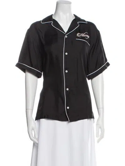 Pre-owned Amiri Silk Nightgown In Gray
