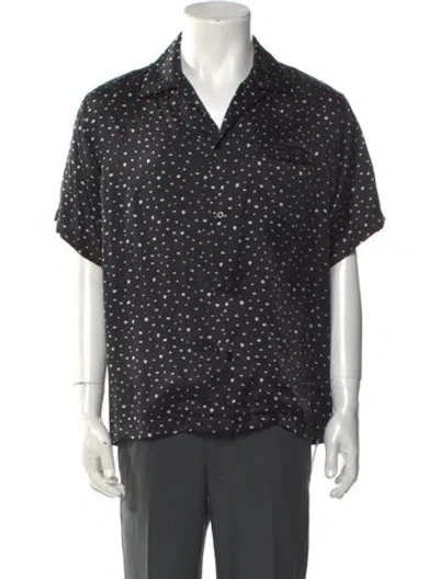 Pre-owned Amiri Silk Printed Shirt In Black