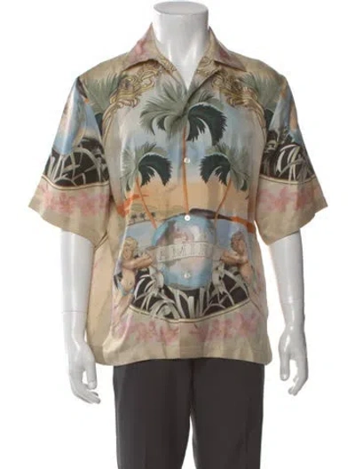Pre-owned Amiri Silk Printed Shirt In Neutral