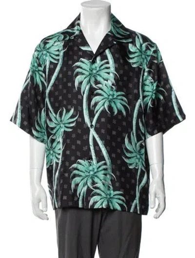 Pre-owned Amiri Silk Printed Shirt W/ Tags In Green
