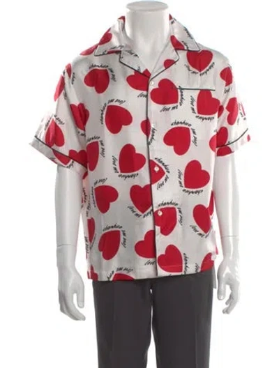 Pre-owned Amiri Silk Printed Shirt W/ Tags In White