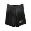 Amiri Logo-embroidered Silk Shorts