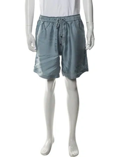 Pre-owned Amiri Silk Shorts In Blue