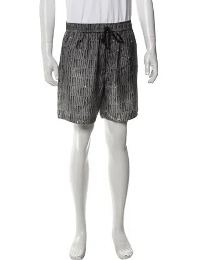 Pre-owned Amiri Silk Shorts In Grey