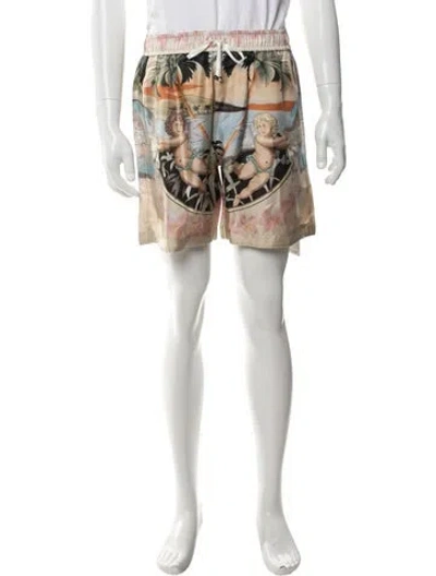 Pre-owned Amiri Silk Shorts In Neutral