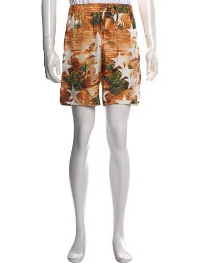 Pre-owned Amiri Silk Shorts In Orange