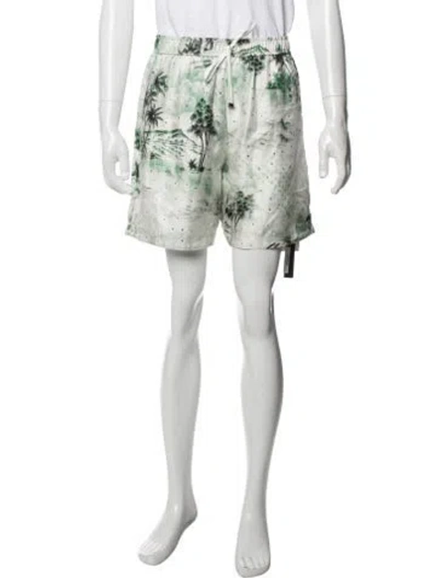 Pre-owned Amiri Silk Shorts W/ Tags In Green