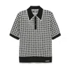 Amiri Quad Geometric Pattern Polo T-shirt