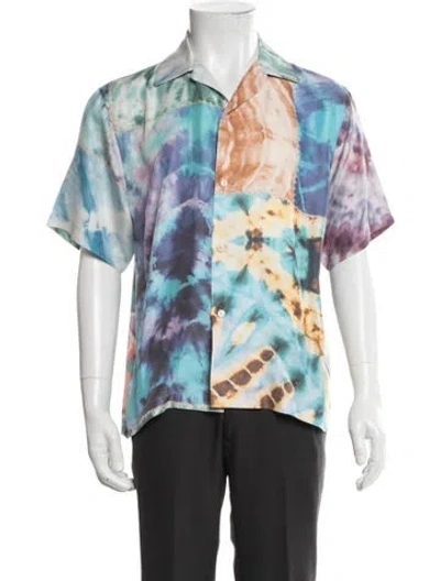 Pre-owned Amiri Silk Tie-dye Print Shirt In Multi