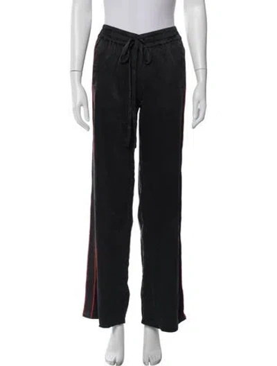 Pre-owned Amiri Silk Wide Leg Pants In Black