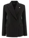 Amiri Double-breasted Blazer In Black